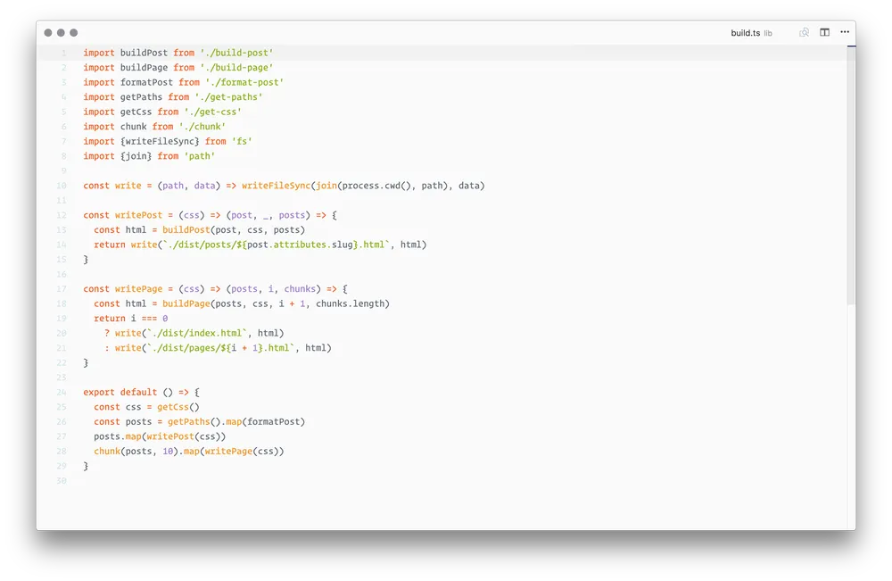 VS Code with Ayu light theme